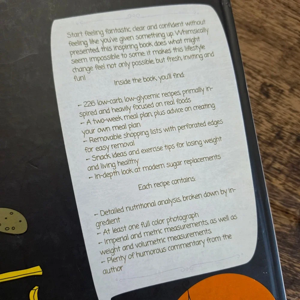 DJ FOODIE Taking Out the Carbage Cookbook Adult Black Low Carb Recipes hardback